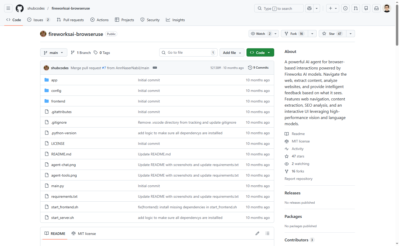 Explore the repository