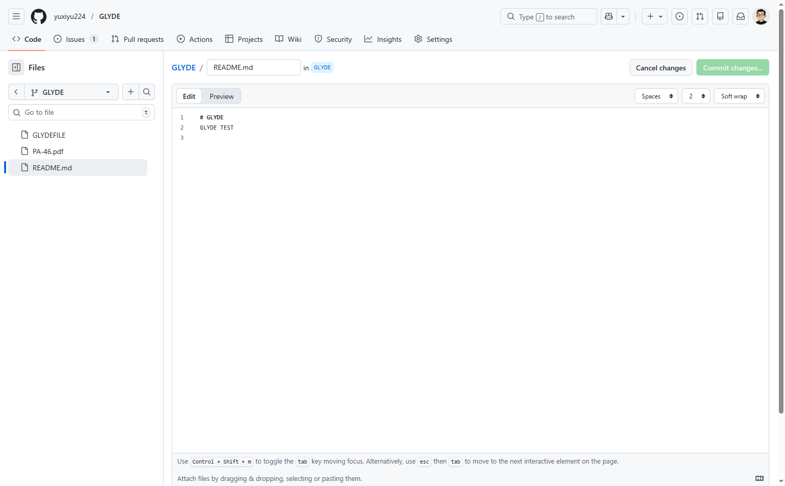 Edit the file content