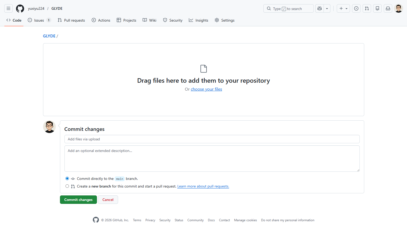 Choose files to upload