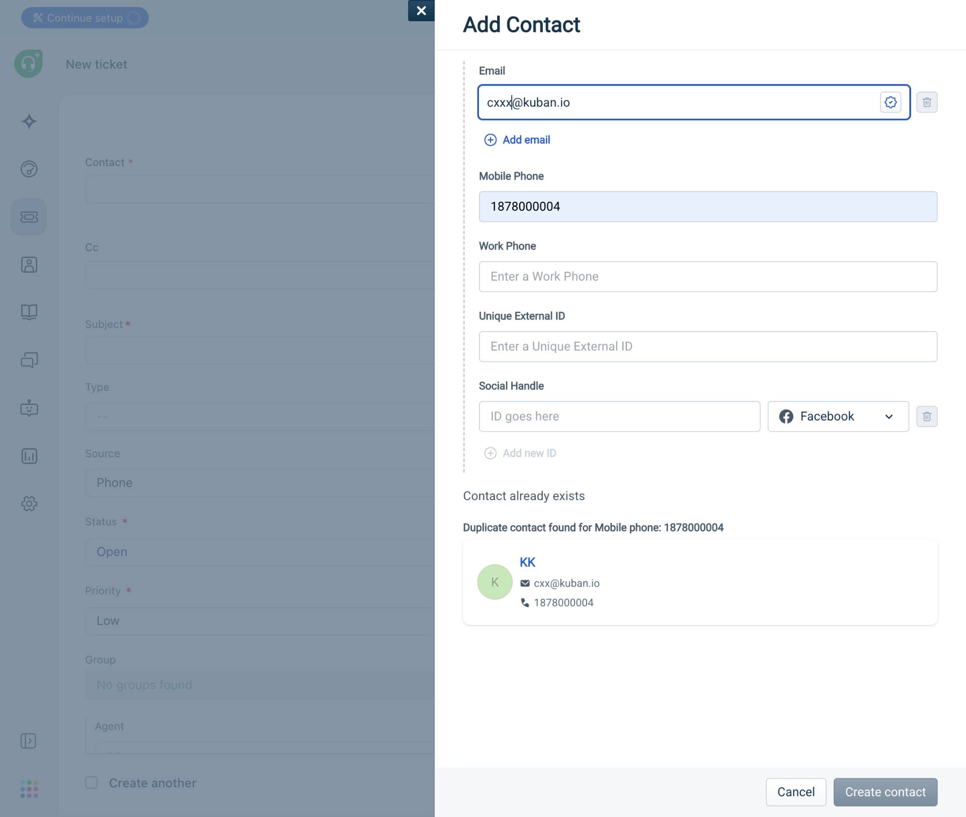 Resolve Duplicate Contact (If Needed)