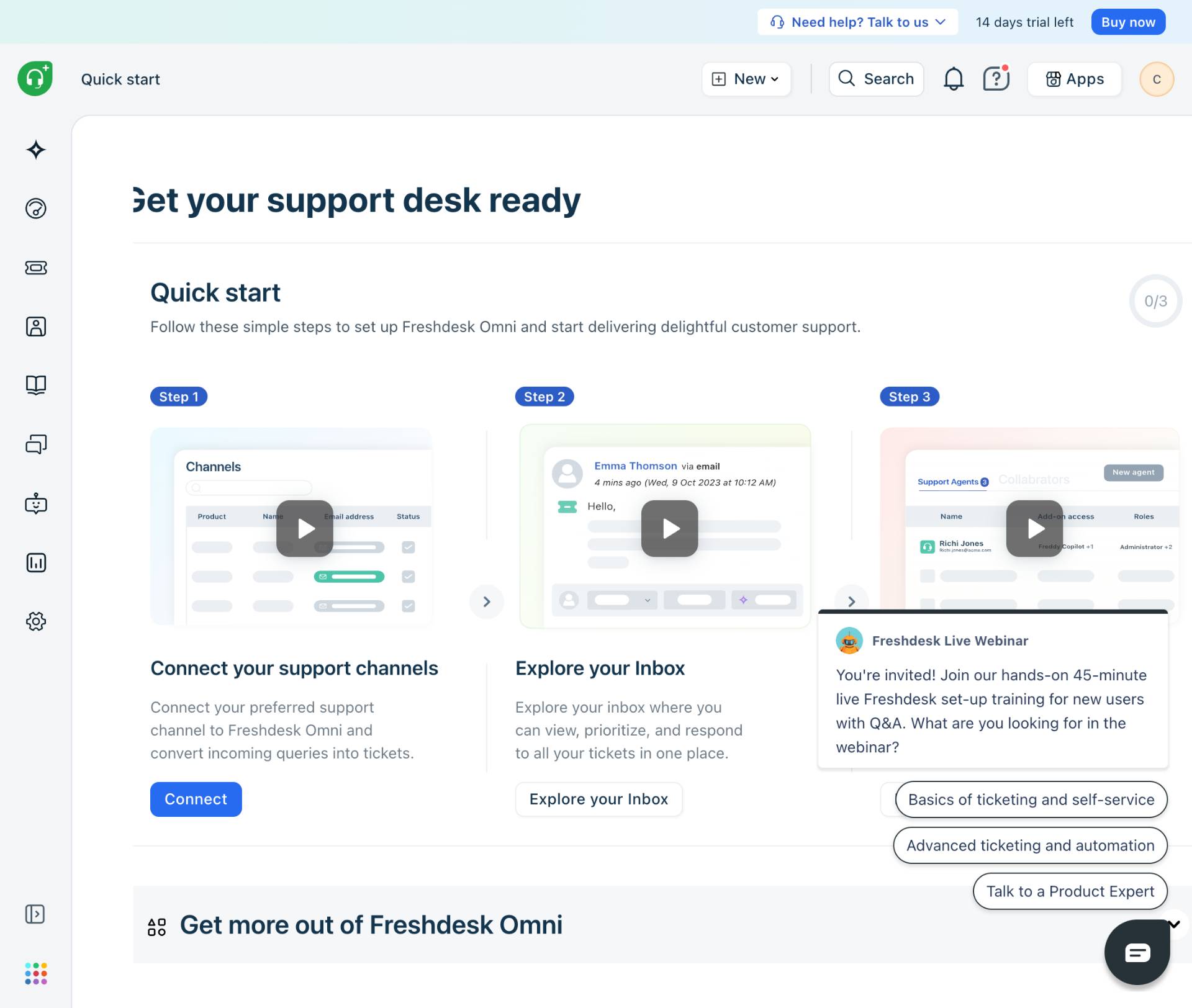 Navigate to Freshdesk