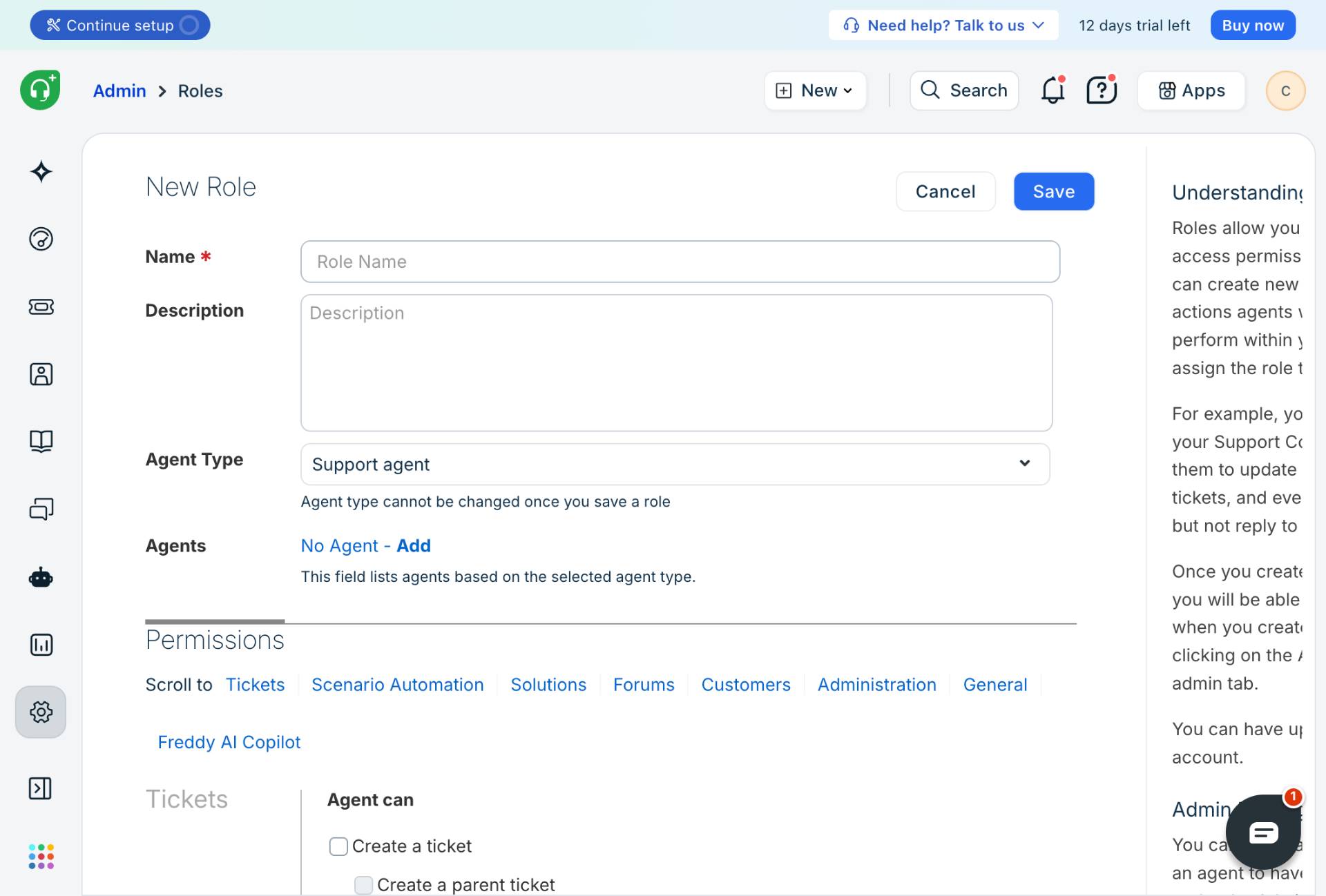 Configure Role Details