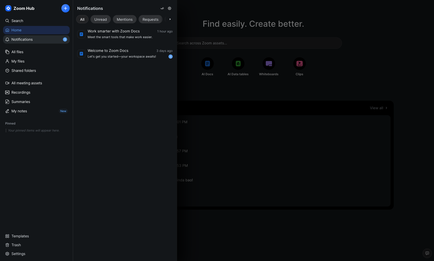 Open welcome and guide documents