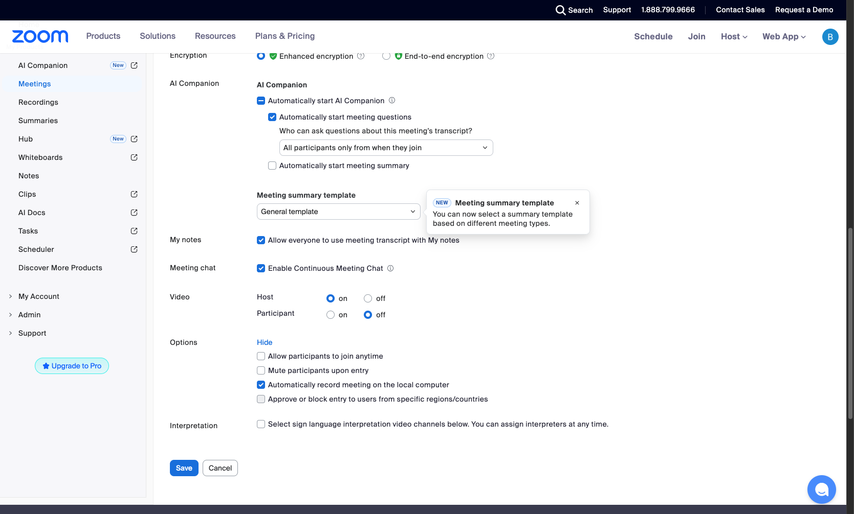 Enable automatic recording