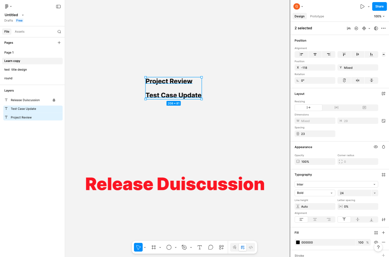 Select Multiple Text Elements