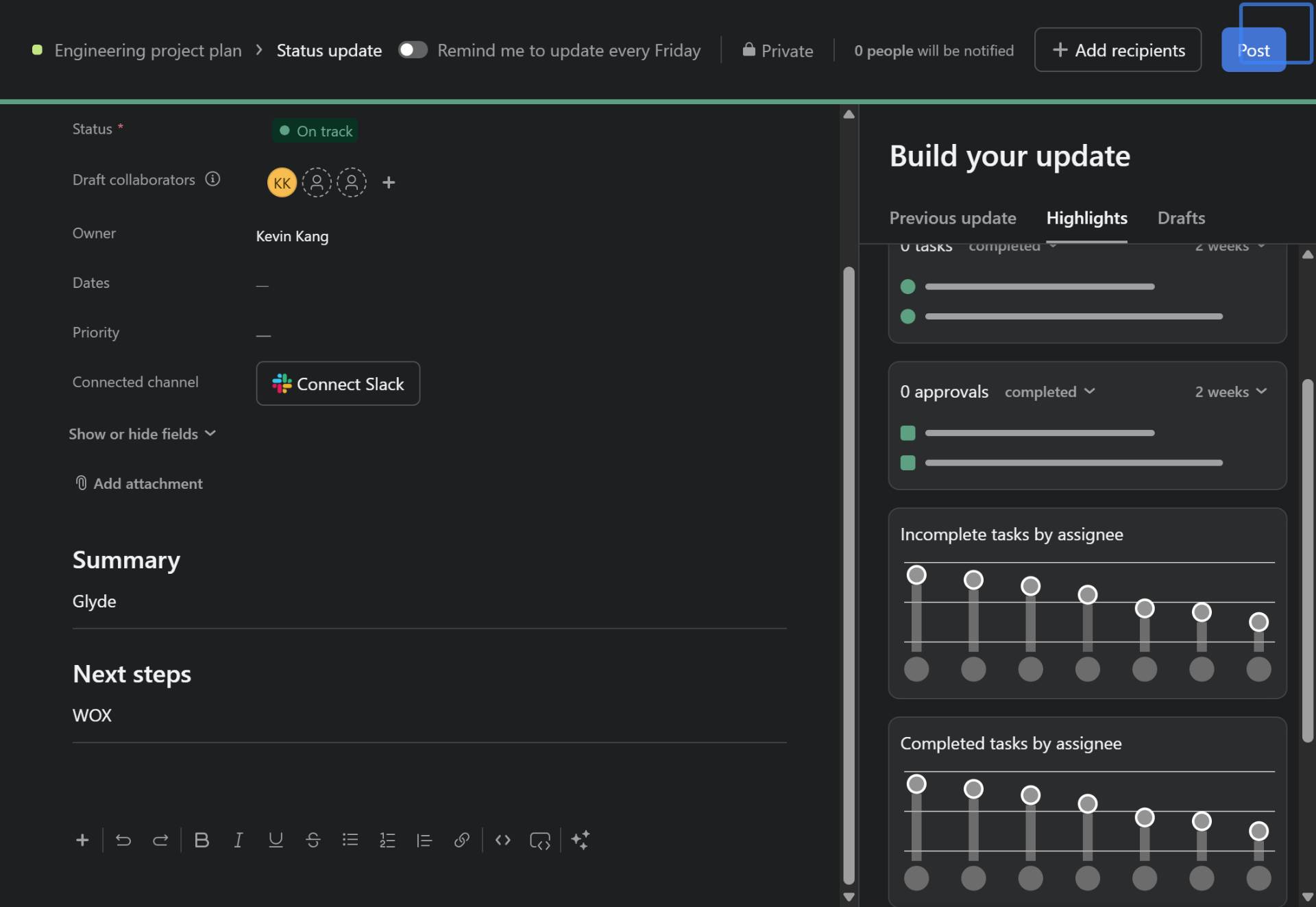 Add next steps