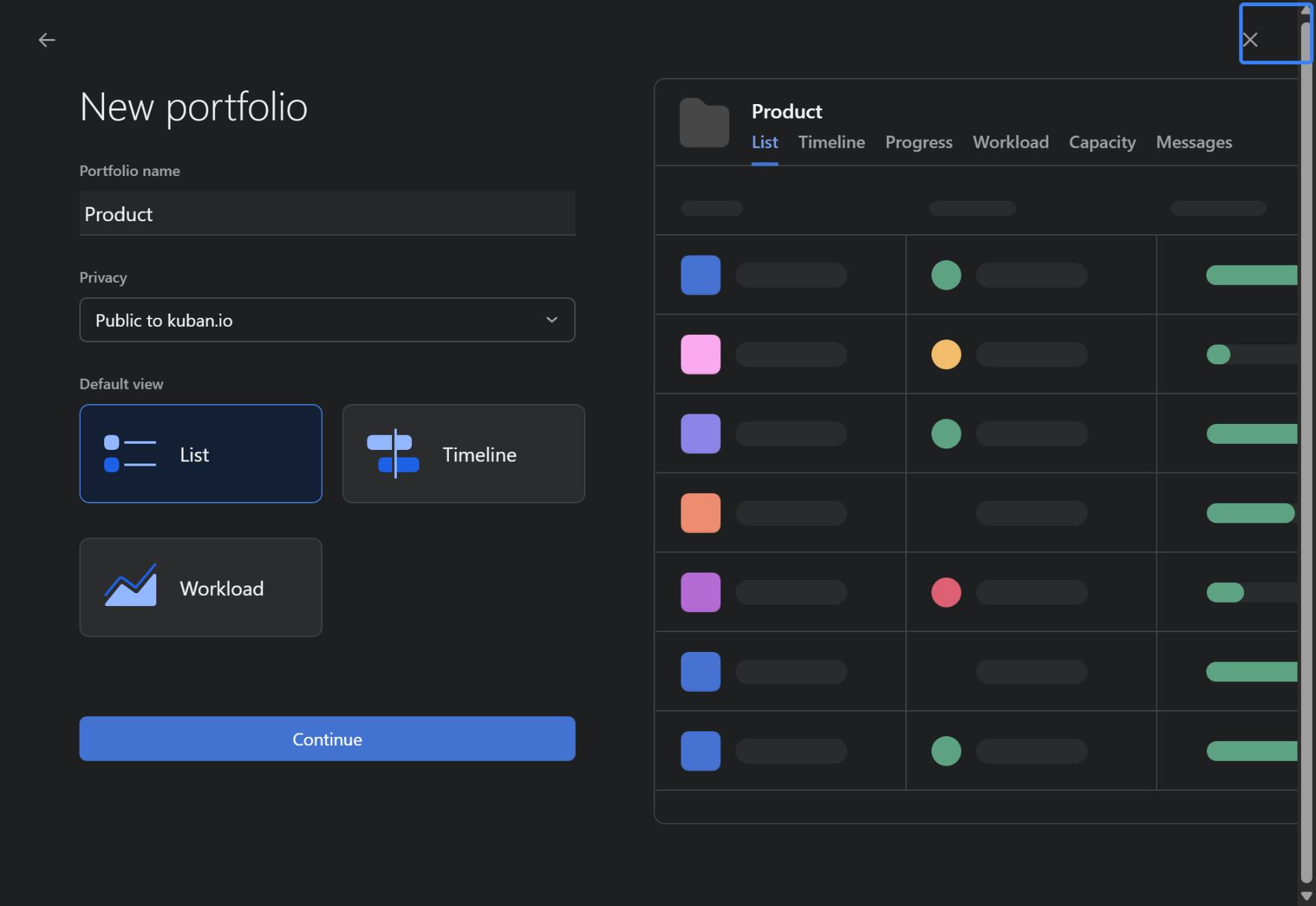 Continue to create the portfolio