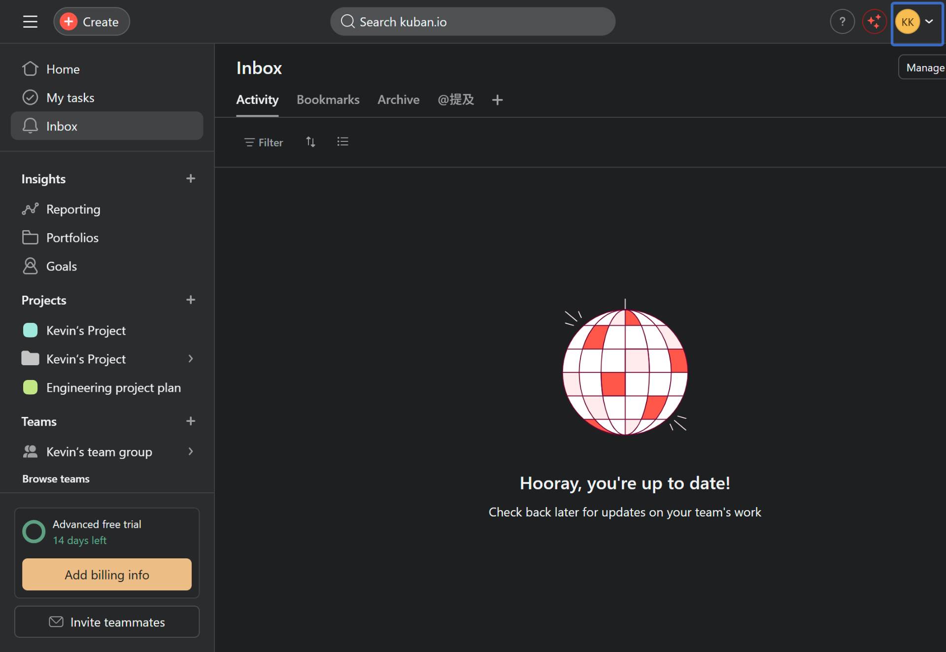 Navigate to Asana