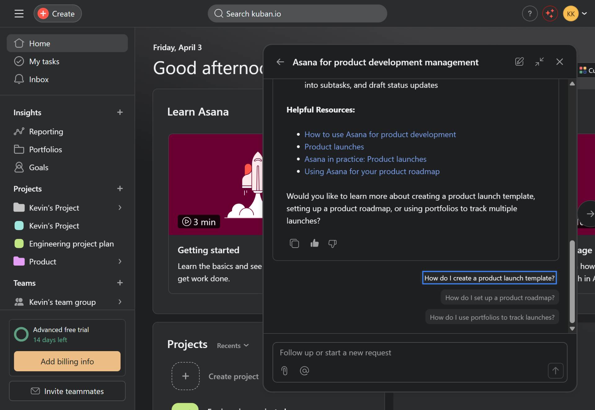 Ask follow-up questions